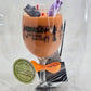 Artisan One Moon Flame Midnight Coven Spritz Halloween Wine Glass 12oz Candle