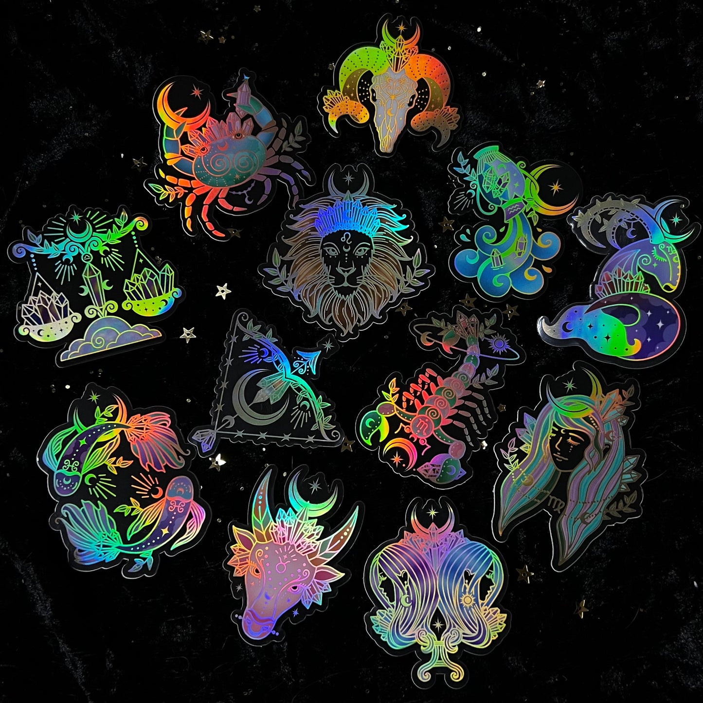 crystals for the zodiacs sticker -  - 
