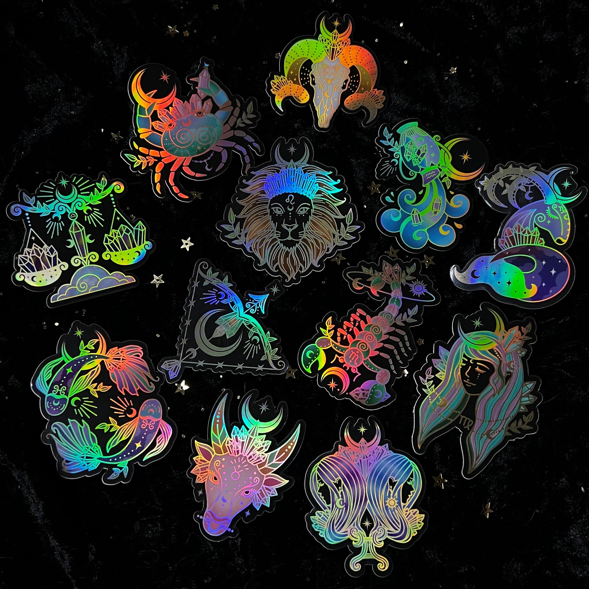 crystals for the zodiacs sticker -  - 