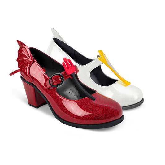 Mid Heels Angel & Demon Women's Mary Jane Pump