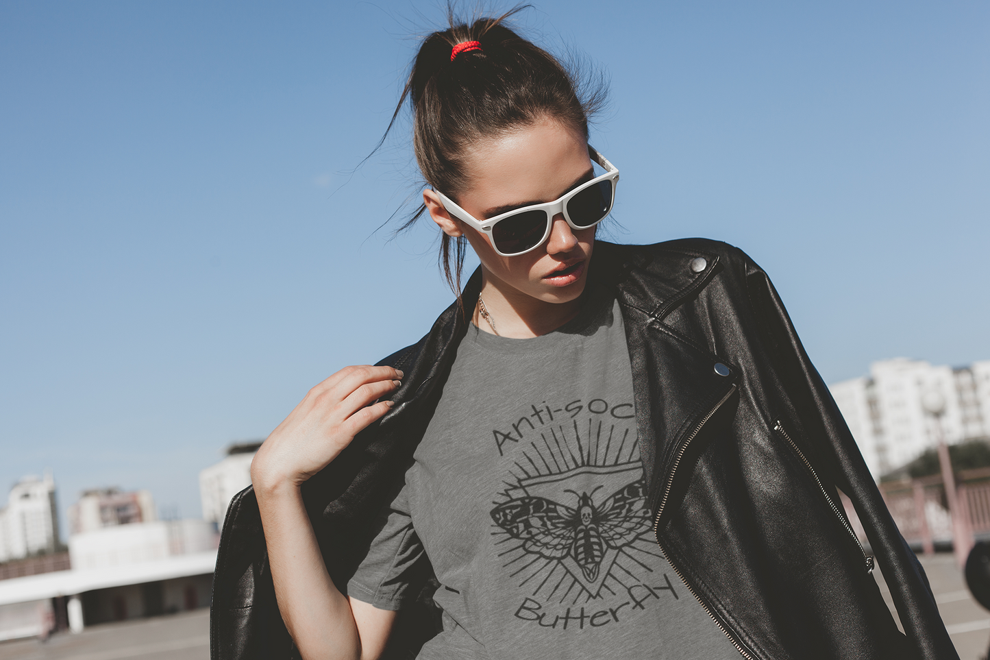 Anti-Social Butterfly Tee - Unisex Shirt -  - Shirts