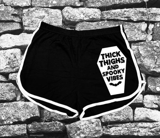 Shorts - Thick Thighs & Spooky Vibes -  - 