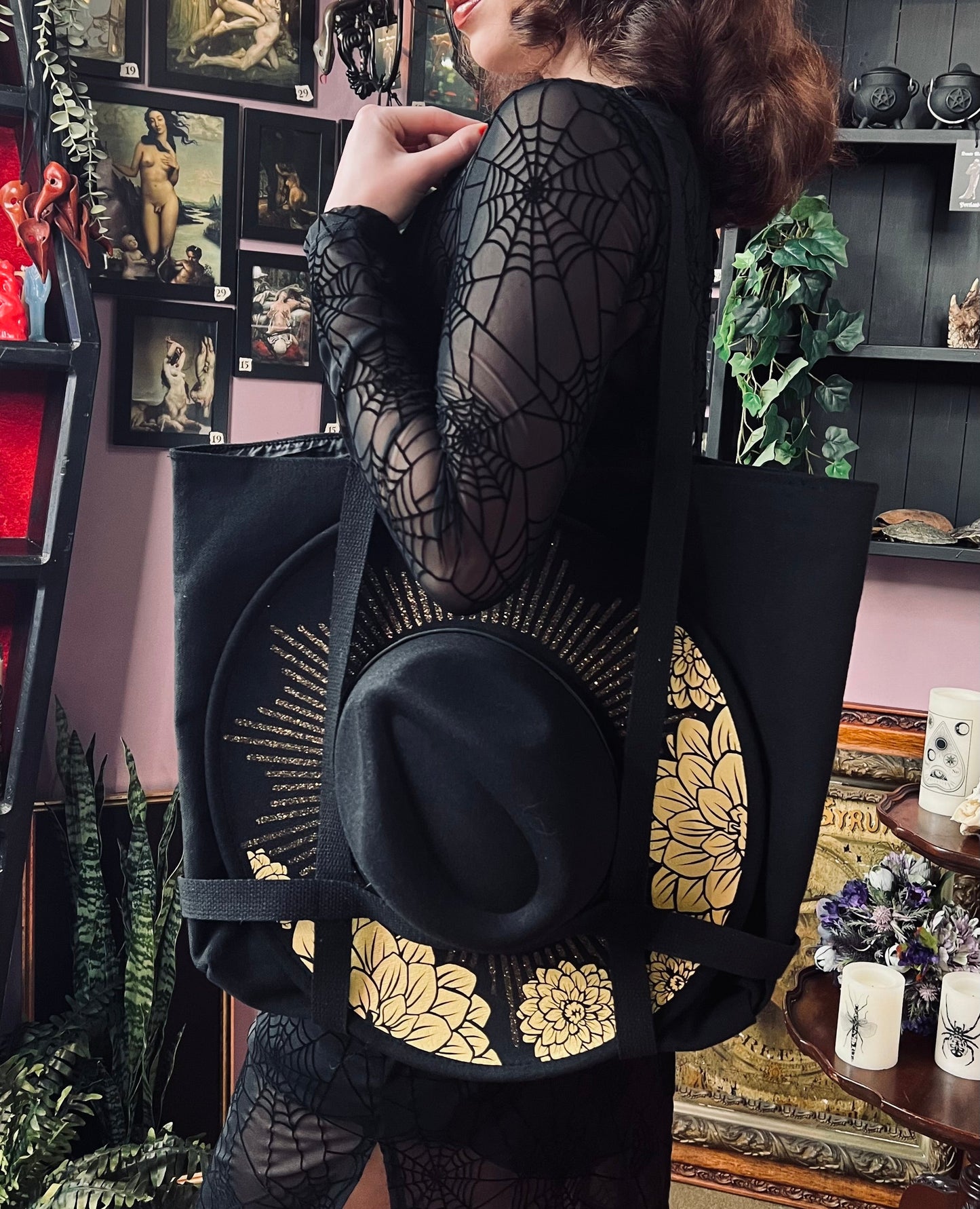 Brimmed Hat Bag - Large Heavy Duty Tote with Straps to Carry Your Favorite Hat! - READY TO SHIP -  - 