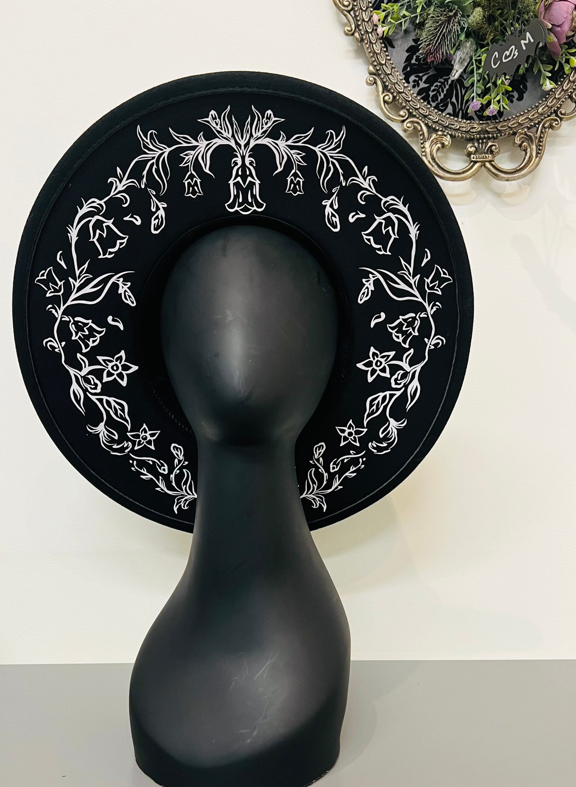 Vegan Felt Hat - XL Brim - Belladonna - Collab with The Pickety Witch -  - 