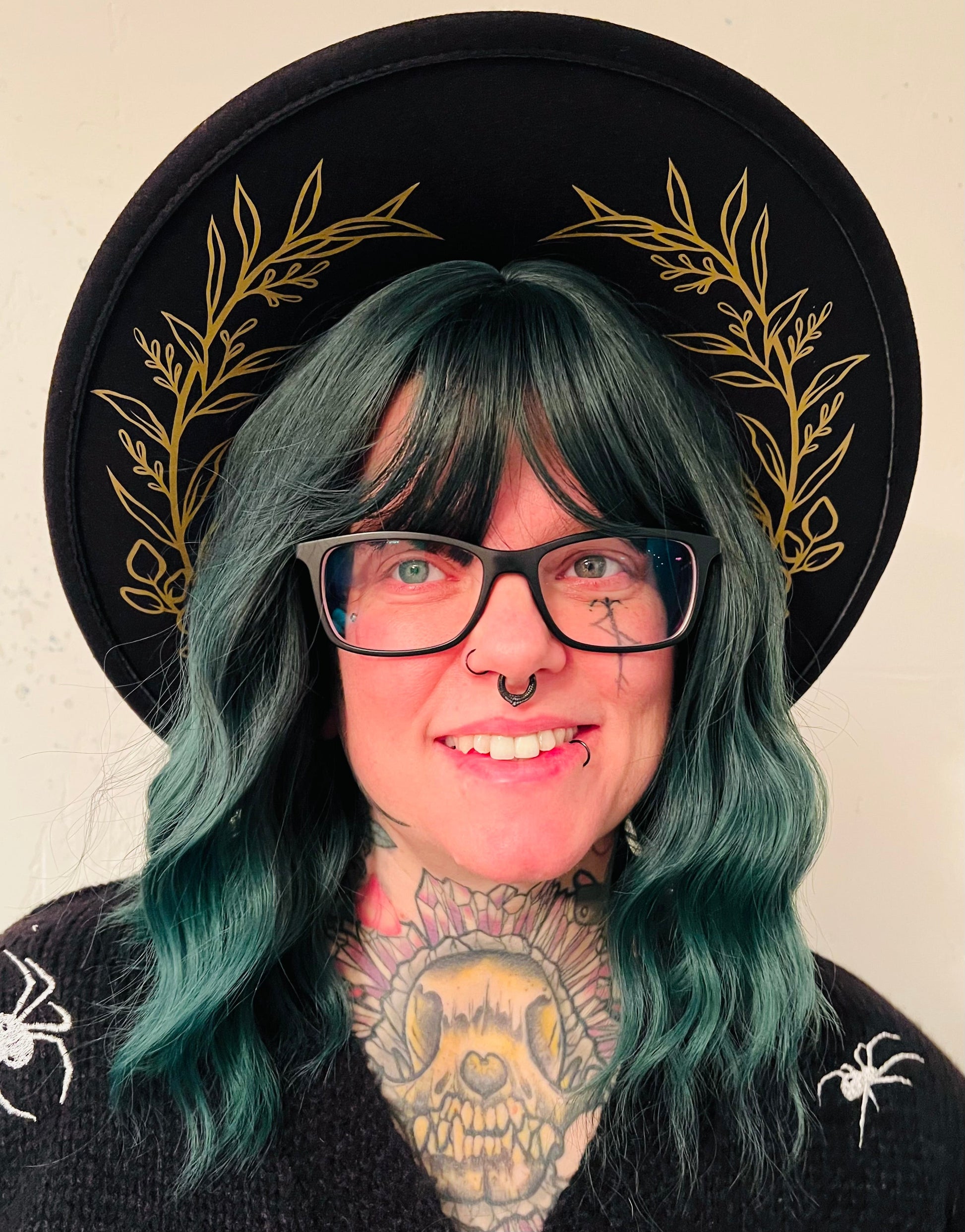 Vegan Felt Hat - XL Brim - Fern Crown -  - 
