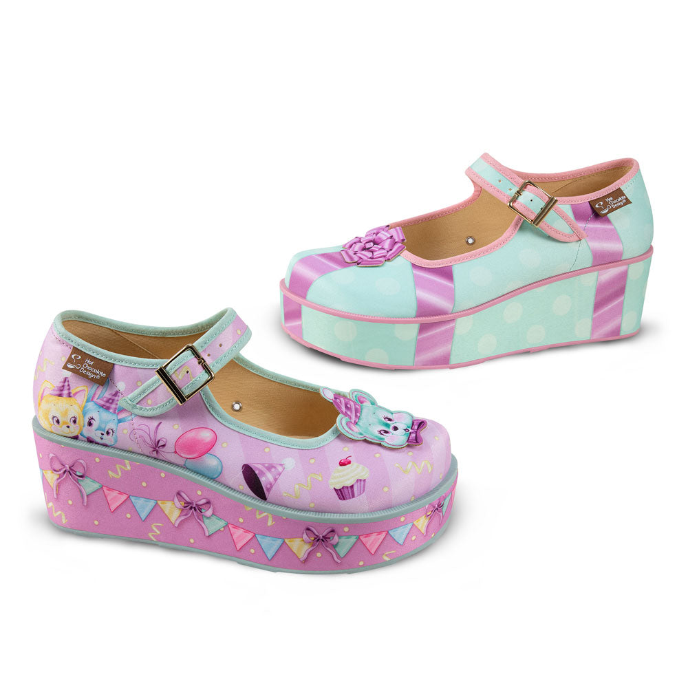 Birthday Buddies Women's Mary Jane Platform
