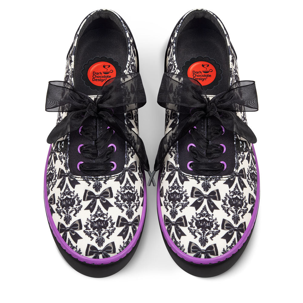 Bowtique Noir Women's Casual Sneakers
