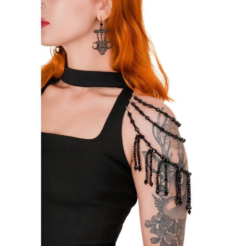 Fortune Teller Earrings ✦ Pentagram ✦ Crescent Moons ✦ Rare Statement
