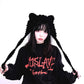 ‘Babe Bear’ Knit Ear Muff Winter Hat – Kawaii Goth Harajuku Beanie with Bear Ears -  - Ear Muff Hat
