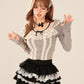 'Babe Lolita' Balletcore Lace Bowtie Shirt -  - Tops - Long Sleeve