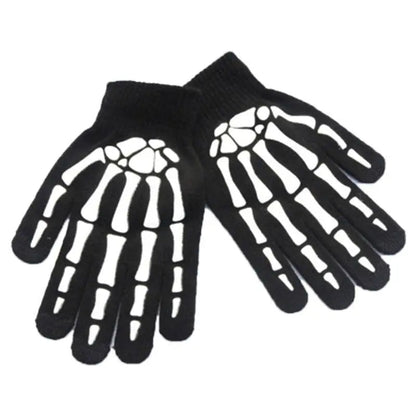'Bare Hands' Dark Kawaii Goth Skull Skeleton Gloves -  - Gloves