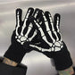 'Bare Hands' Dark Kawaii Goth Skull Skeleton Gloves -  - Gloves