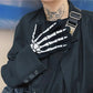 'Bare Hands' Dark Kawaii Goth Skull Skeleton Gloves -  - Gloves