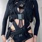 'Best Mistake' Sexy Hollow Out Tech-wear Cutout Top -  - Bodysuits