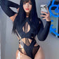 'Best Mistake' Sexy Hollow Out Tech-wear Cutout Top -  - Bodysuits