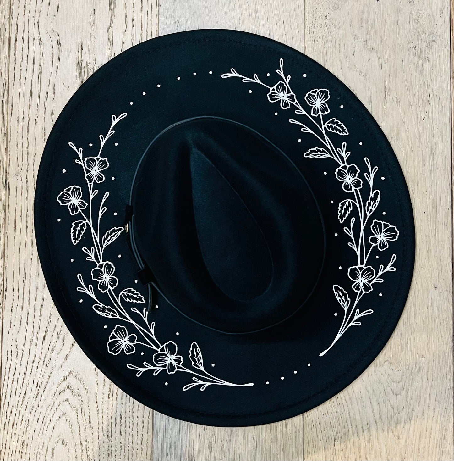 Vegan Felt Hat - XL Brim - Violets -  - 