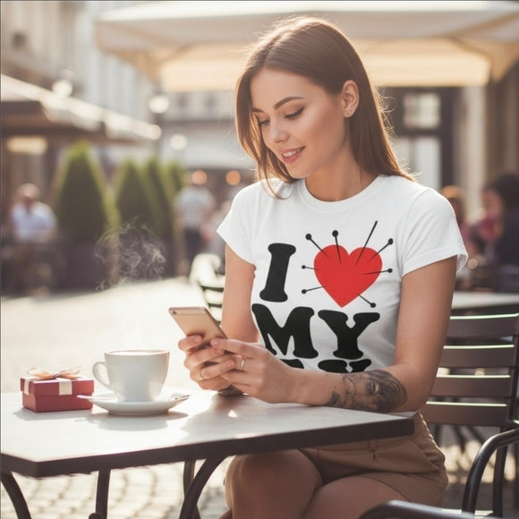 Inked Shop Dirty Shirty I Hate My Ex Voodoo Heart Print Top Tee Punk Alt XS