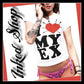 Inked Shop Dirty Shirty I Hate My Ex Voodoo Heart Print Top Tee Punk Alt XS