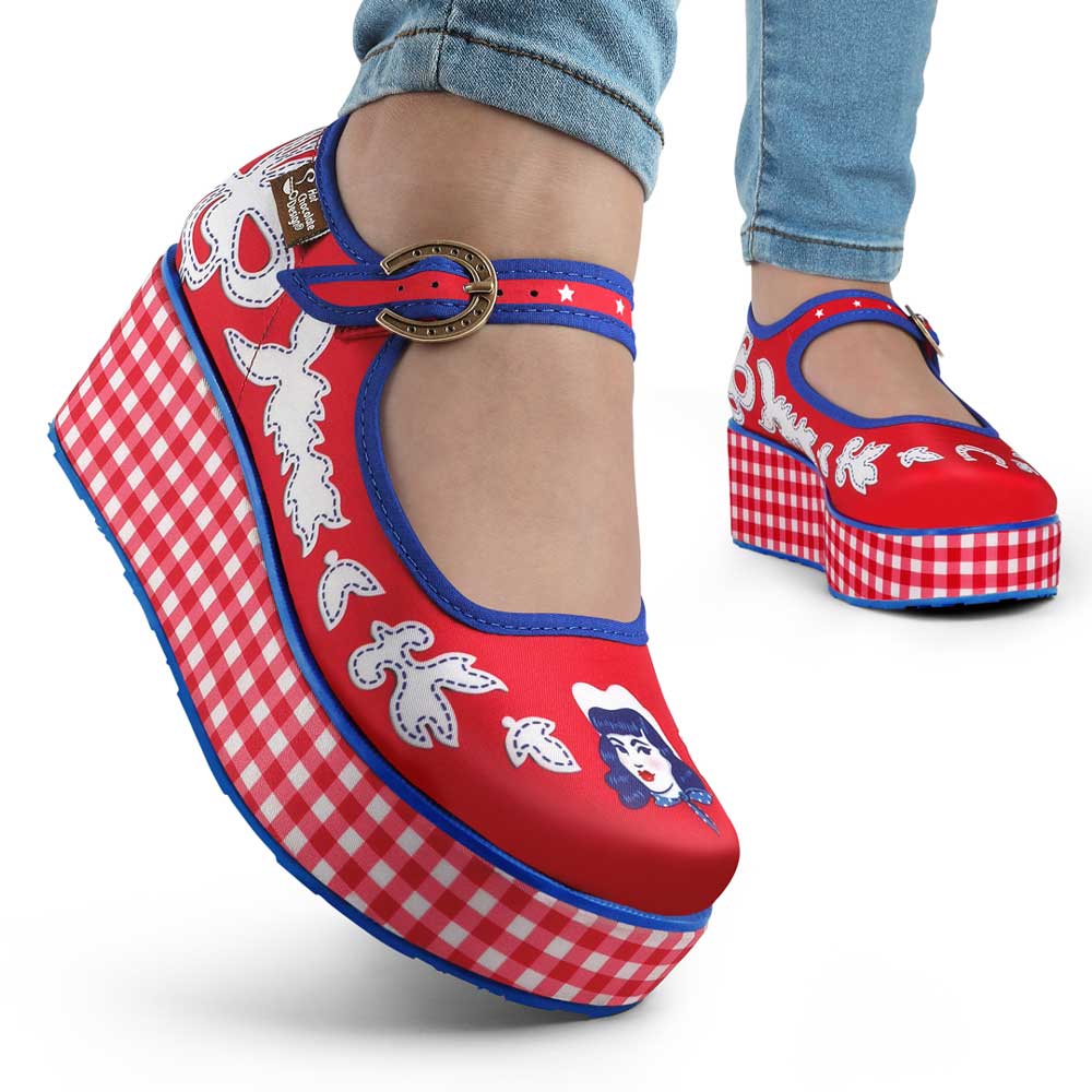 Cowgirl Women's Mary Jane Platform