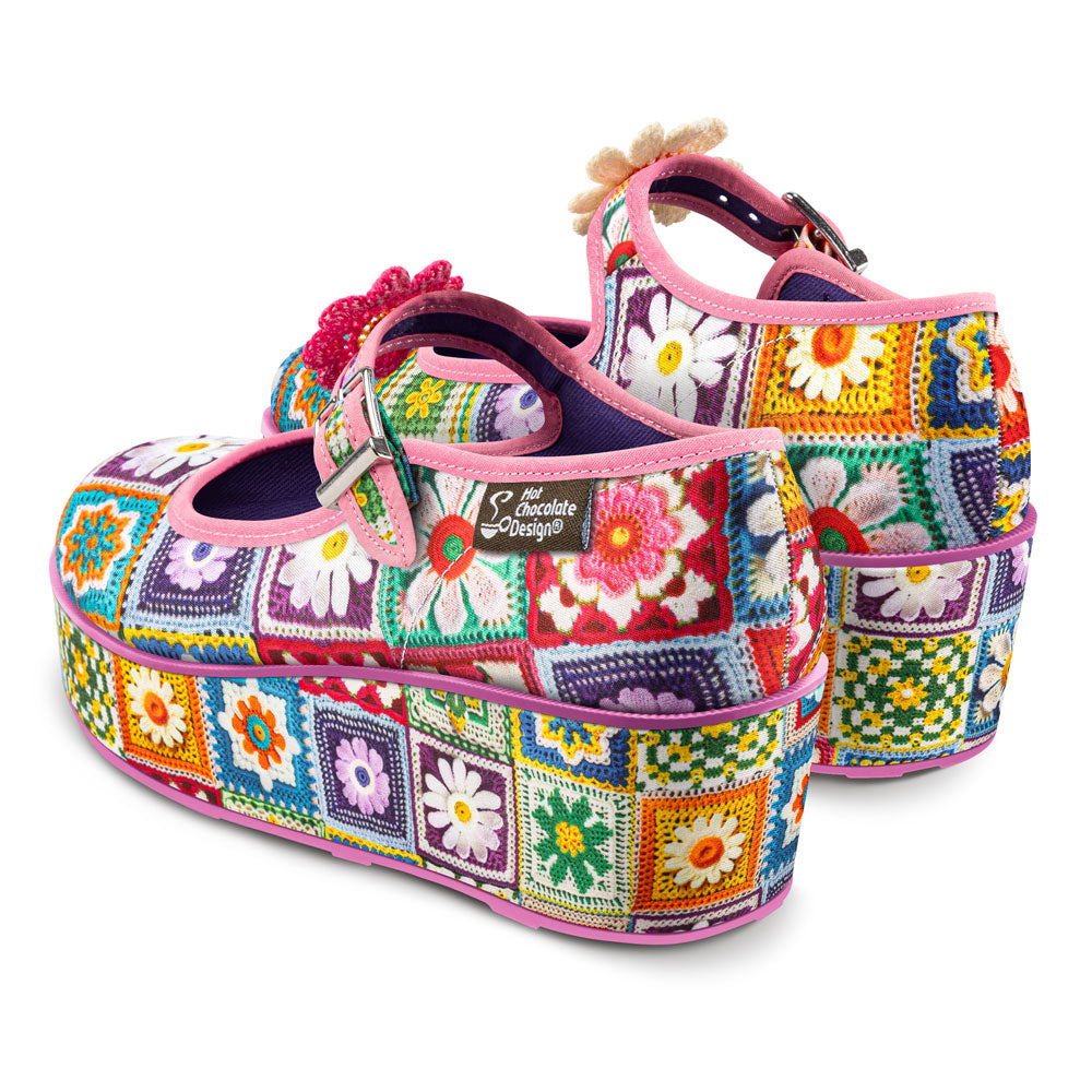 Crochet Women's Mary Jane Platform