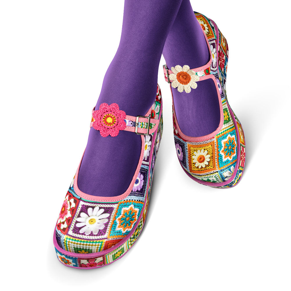 Crochet Women's Mary Jane Platform
