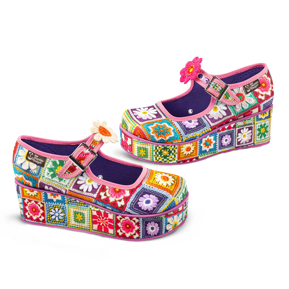 Crochet Women's Mary Jane Platform