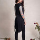 Killstar Dead Rose Stop Watering Dead Plants Slit Back Split Hem Tunic XS