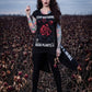 Killstar Dead Rose Stop Watering Dead Plants Slit Back Split Hem Tunic XS