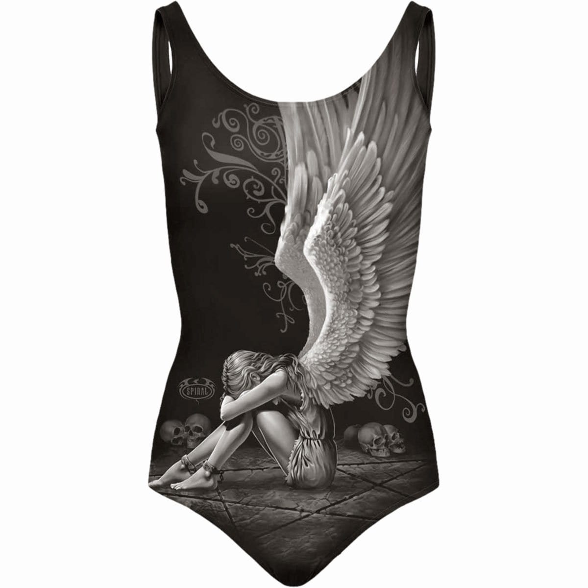 ENSLAVED ANGEL - Allover Scoop Back Padded Swimsuit -  - Swim Suits