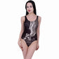 ENSLAVED ANGEL - Allover Scoop Back Padded Swimsuit -  - Swim Suits