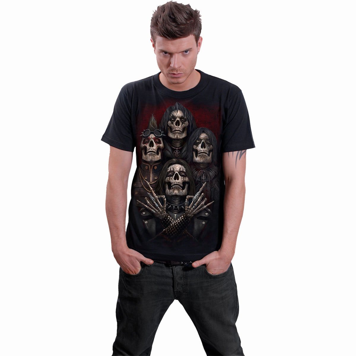 FACES OF GOTH - T-Shirt Black -  - T-Shirts