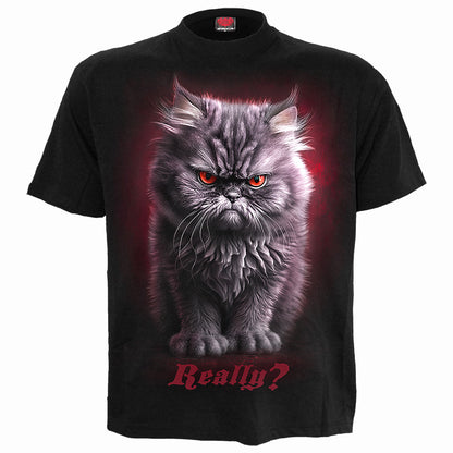 ANGER MANAGEMENT - Front Print T-Shirt Black -  - T-Shirts