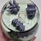 Artisan One Moon Flame Working Witch Halloween Wine Glass Candle Apple Brandy 20oz
