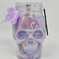 Artisan One Moon Flame Ethereal Veil Iridescent Skull Frankincense Candle