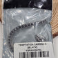 Killstar Temptation Snake Black Crystal Darkened Silver Cuff Wrap Earring Left