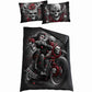 SKULLS N' ROSES - Single Duvet Cover + UK And EU Pillow case -  - Bedding & Linen