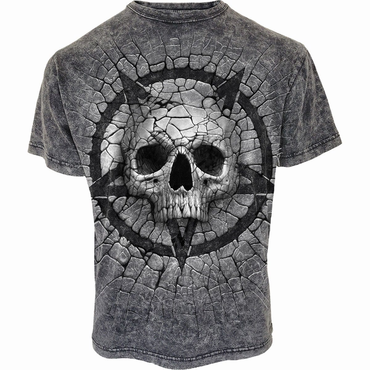 CRACKING UP - Acid Wash T-Shirt -  - T-Shirts