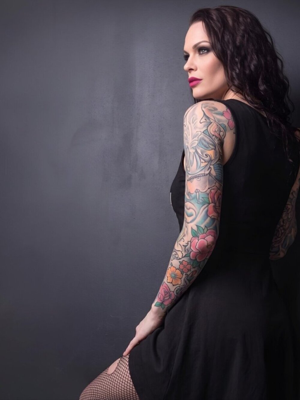 Killstar Witchy Bitchy Skater Dress Black Button Back Jersey Graphic Medium
