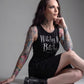 Killstar Witchy Bitchy Skater Dress Black Button Back Jersey Graphic Medium