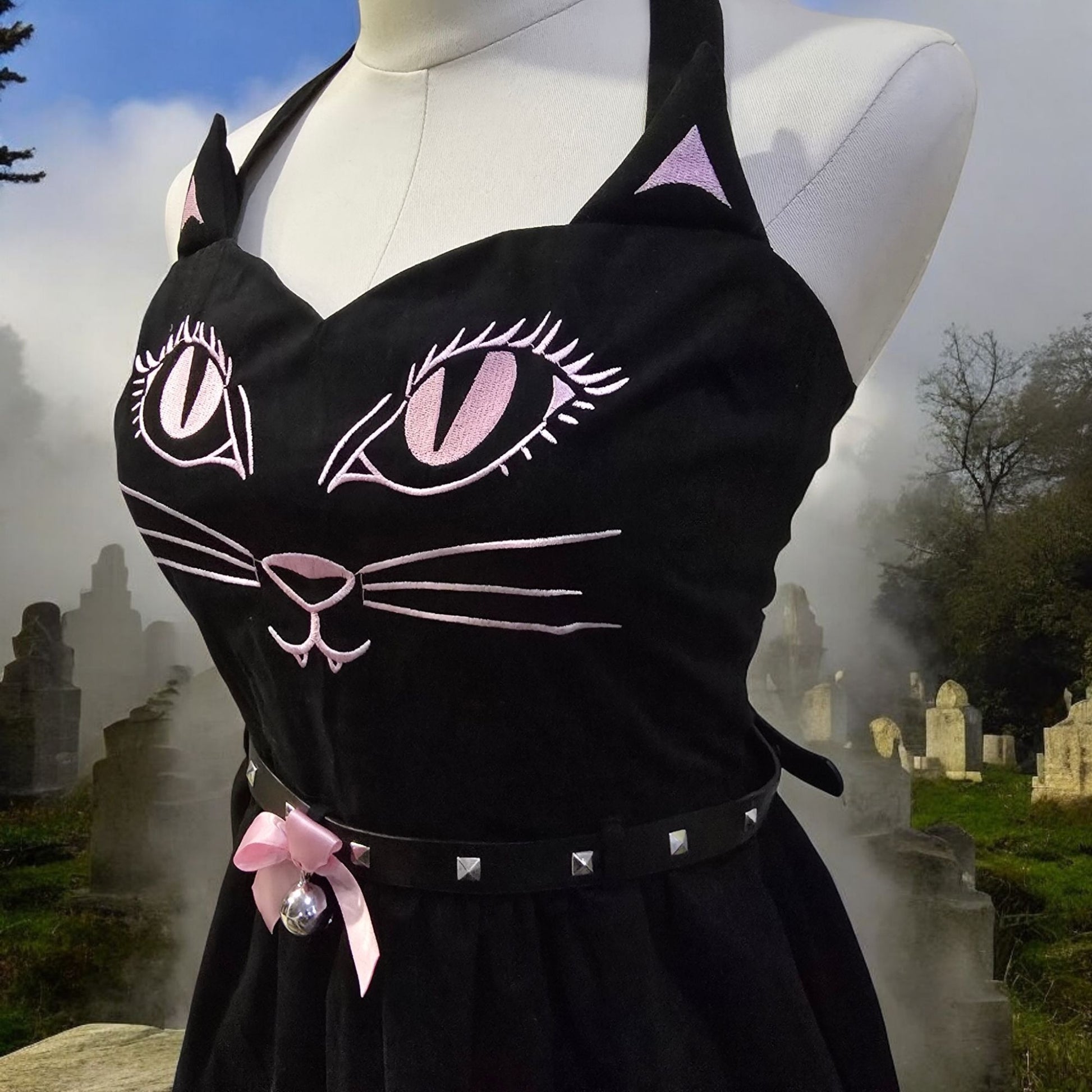 Right Meow 5-Piece Black & Pink Kitty Set Dress & Accessories -  - Costumes