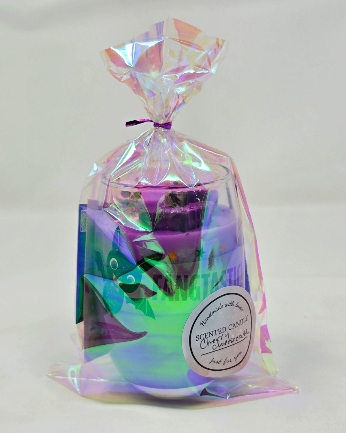 Artisan One Moon Flame Bite Night Fangtastic Cherry Wine Glass Candle
