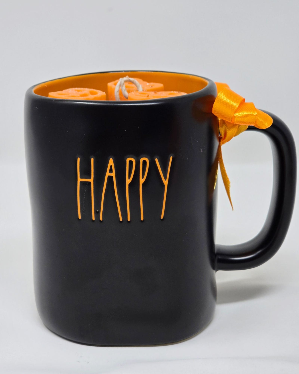Artisan One Moon Flame Rae Dunn Happy Halloween Mug Candle Coffee Cake Creamy Vanilla 18oz