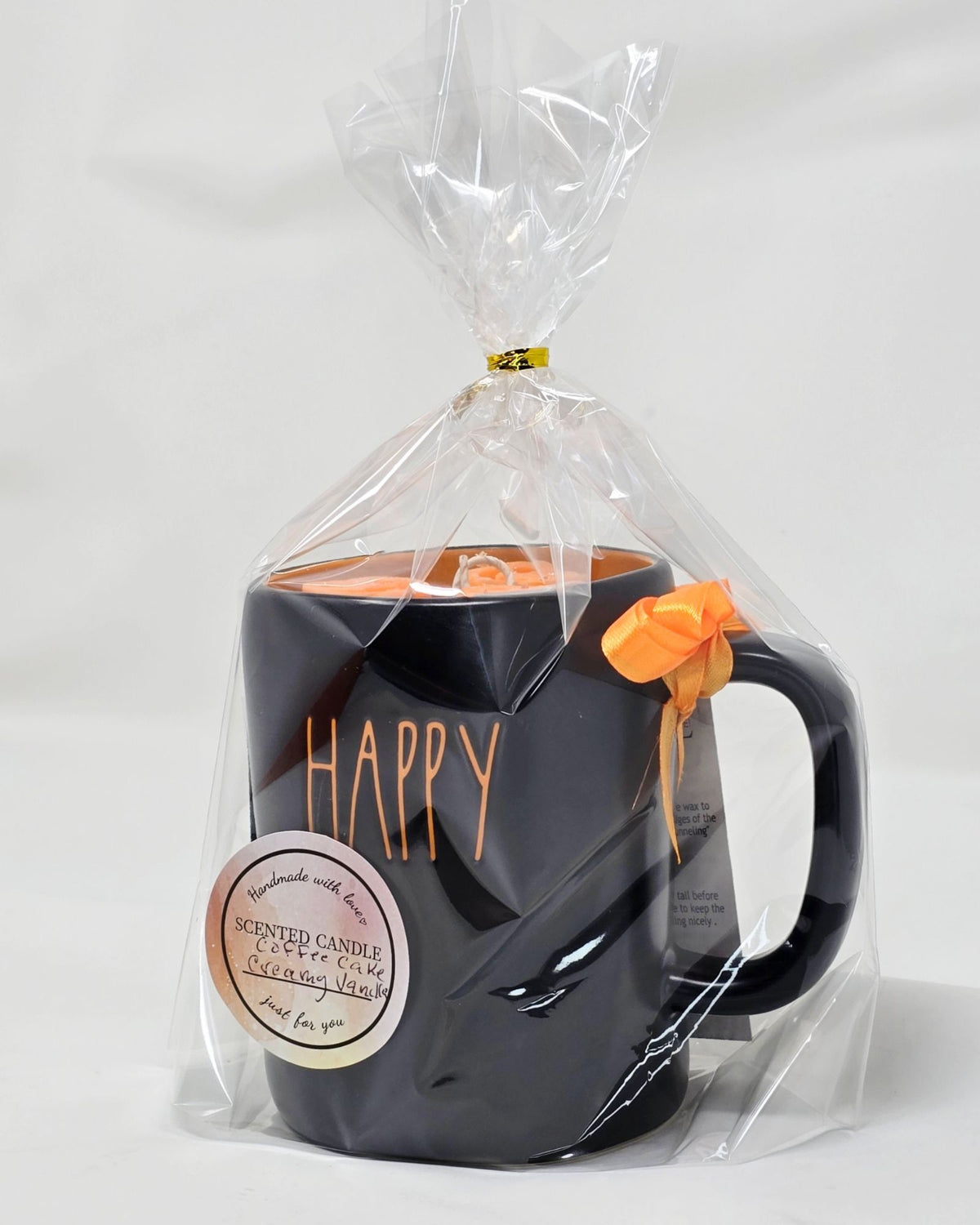 Artisan One Moon Flame Rae Dunn Happy Halloween Mug Candle Coffee Cake Creamy Vanilla 18oz