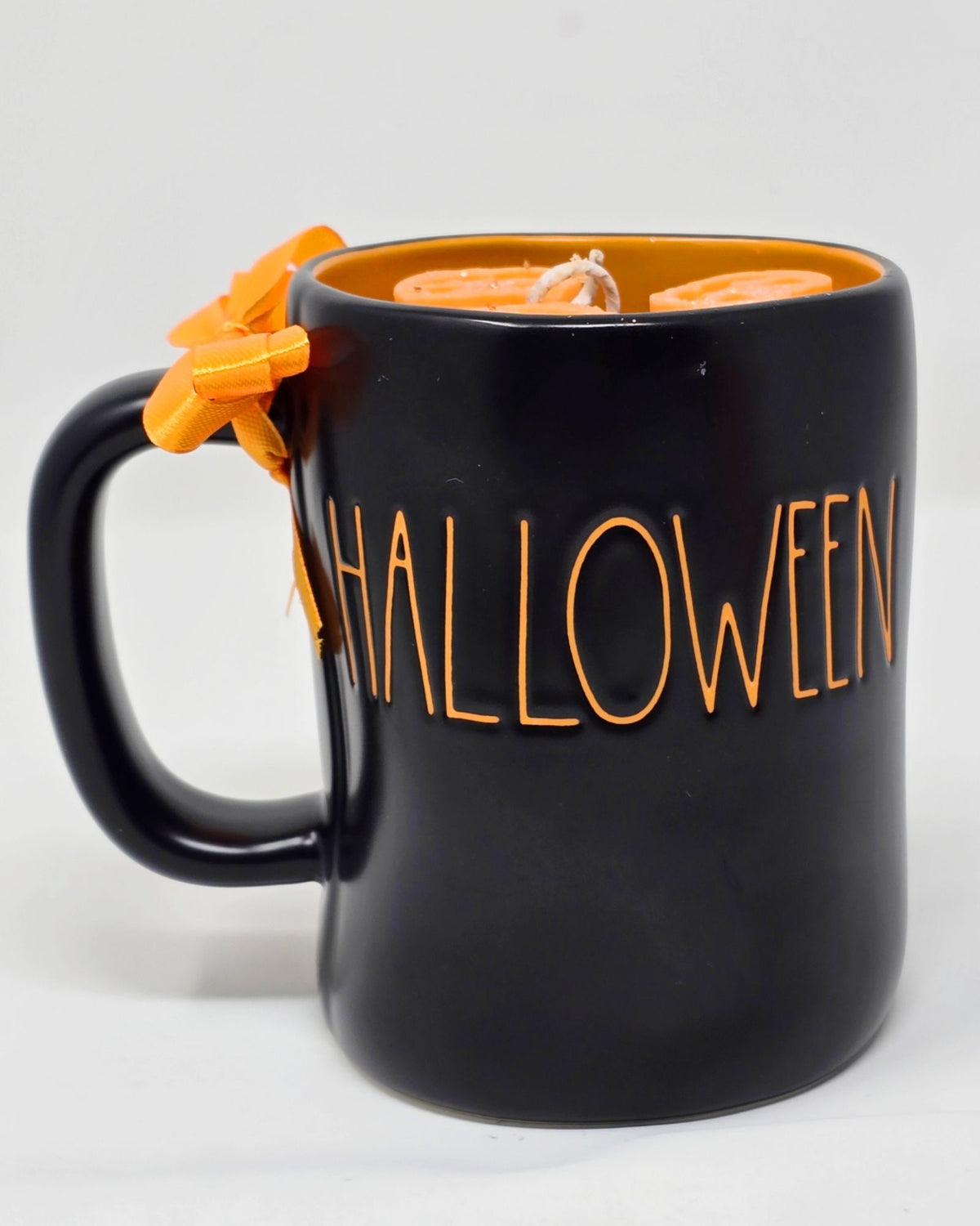 Artisan One Moon Flame Rae Dunn Happy Halloween Mug Candle Coffee Cake Creamy Vanilla 18oz