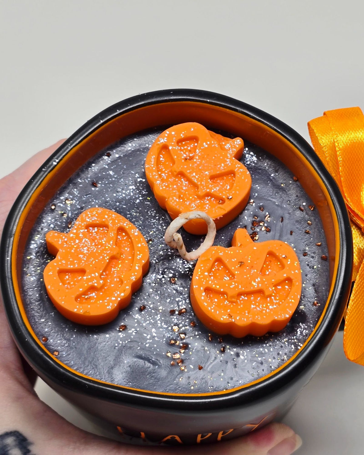 Artisan One Moon Flame Rae Dunn Happy Halloween Mug Candle Coffee Cake Creamy Vanilla 18oz