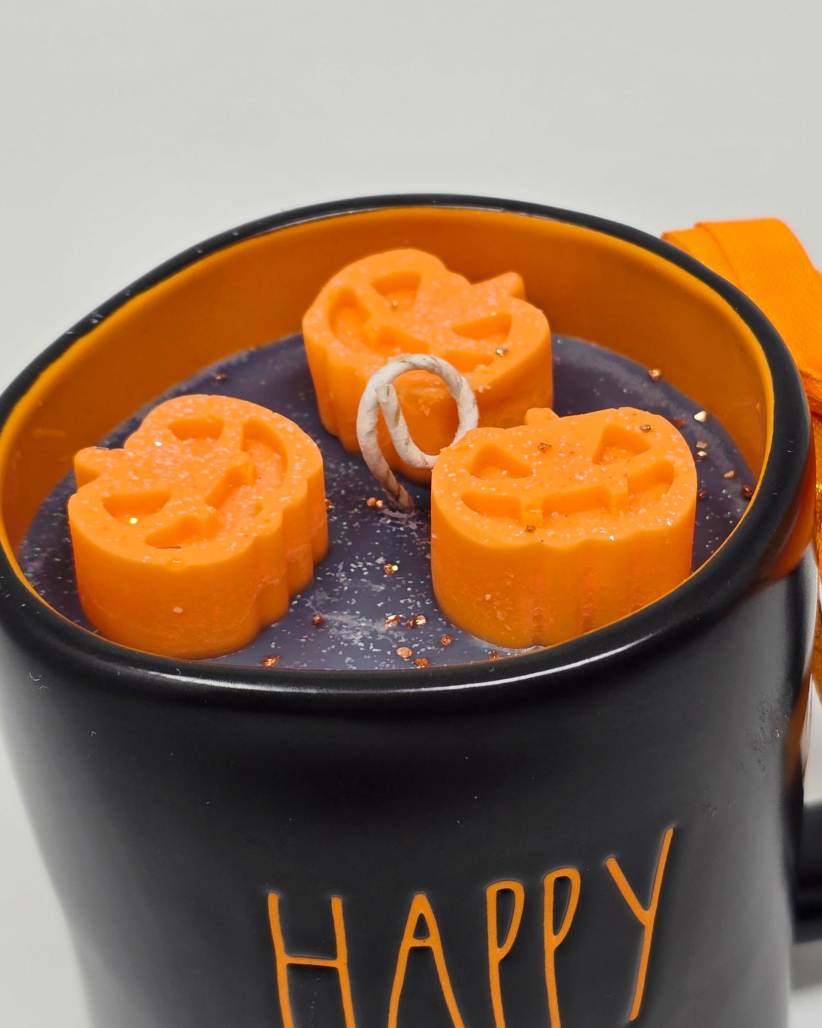 Artisan One Moon Flame Rae Dunn Happy Halloween Mug Candle Coffee Cake Creamy Vanilla 18oz