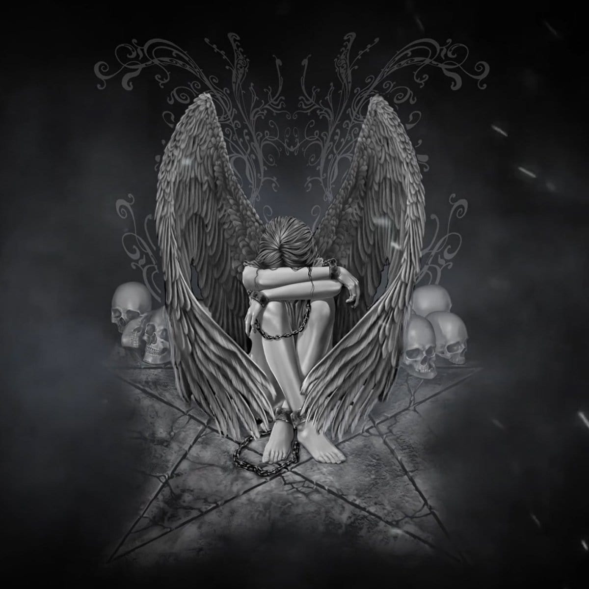 ENSLAVED ANGEL - Allover Scoop Back Padded Swimsuit -  - Swim Suits