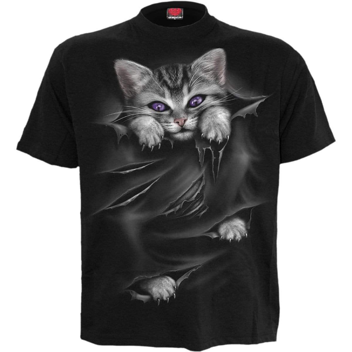 BRIGHT EYES - Front Print T-Shirt Black -  - T-Shirts