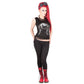 BAT CAT - 2in1 Neck Tie Mesh Top Black -  - Tops - Sleeveless