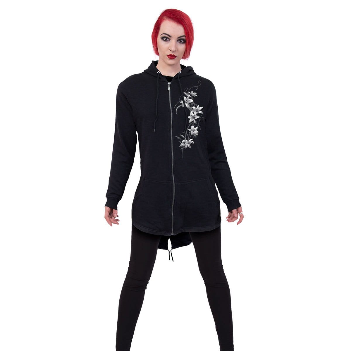 PURE OF HEART - Ladies Fish Tail Full Zip Hoody - Zip Sleeve -  - Hoodies